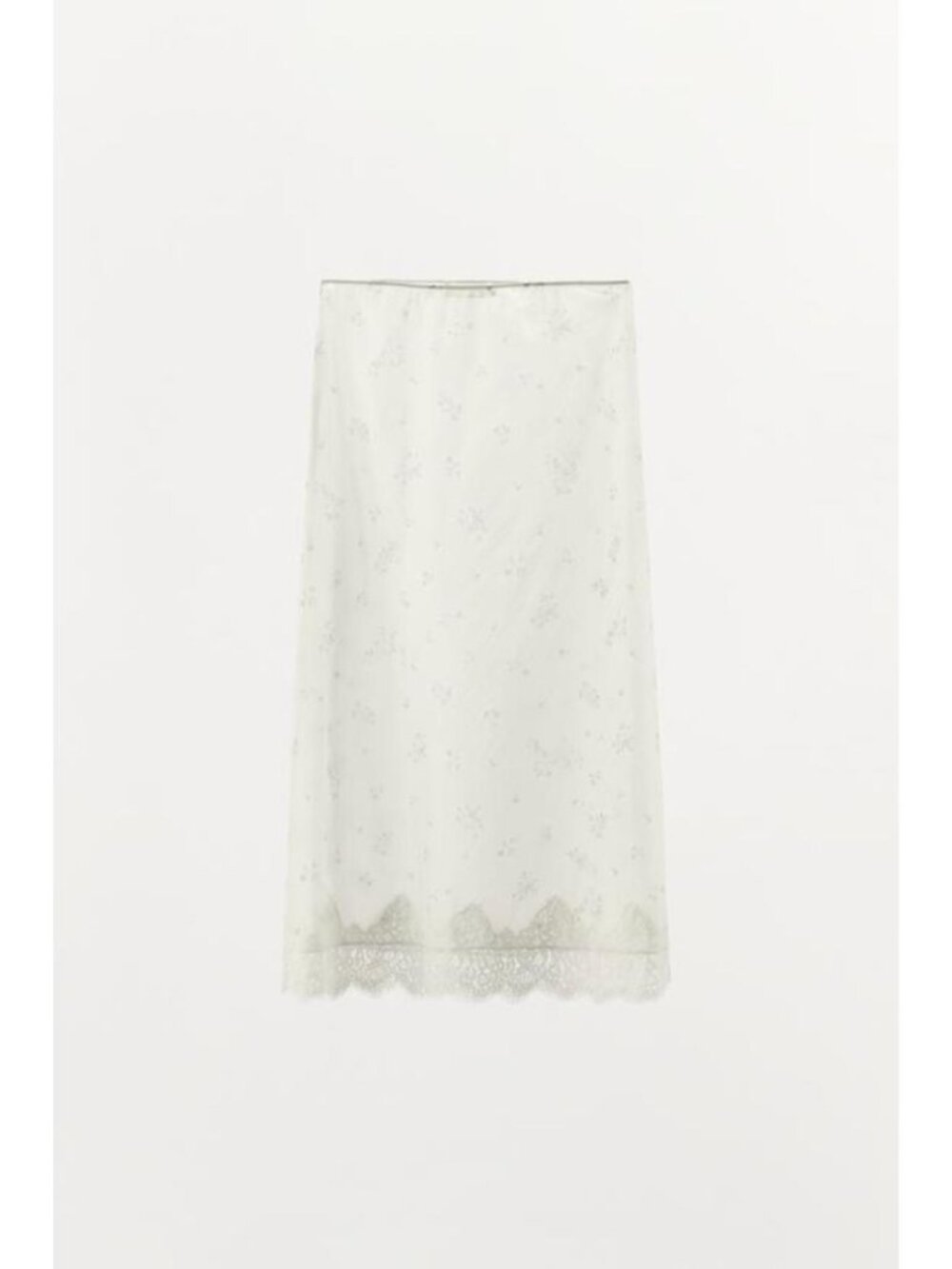 ZARA FLORAL NYLON SKIRT - Picture 6 of 8